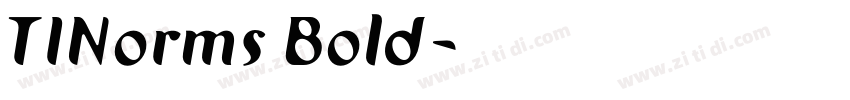 TINorms Bold字体转换